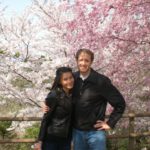 Cherry Blossoms at Komatsushima Park, Shikoku, Japan